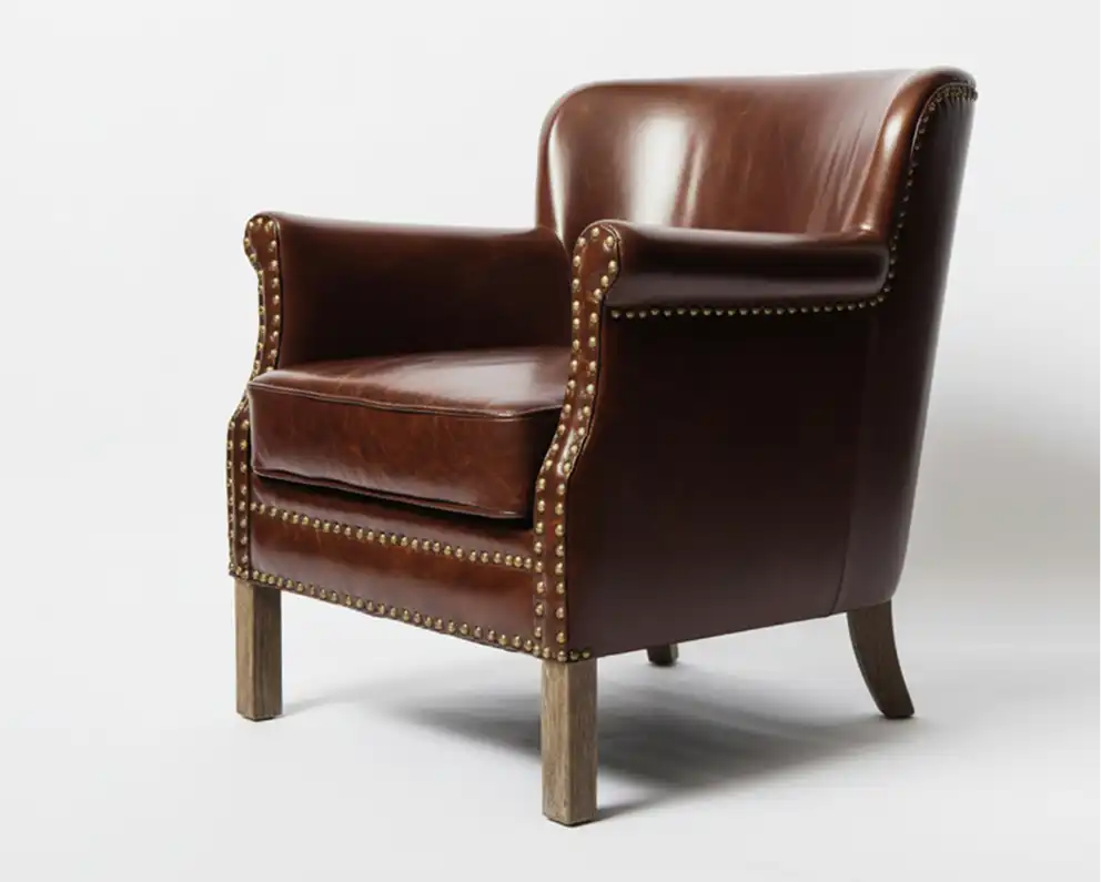p2Heritage Leather Accent Armchair
