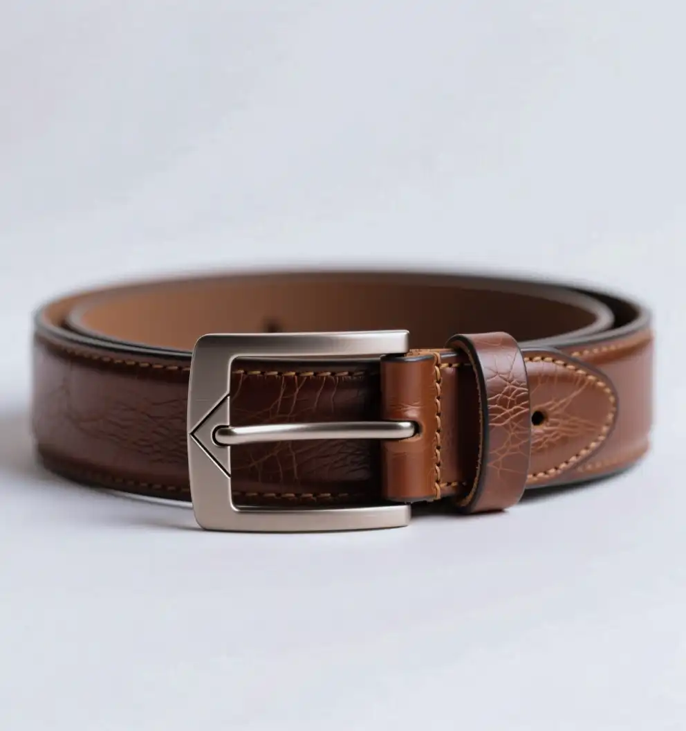 p2Classic Leather Look Casual Men Belt