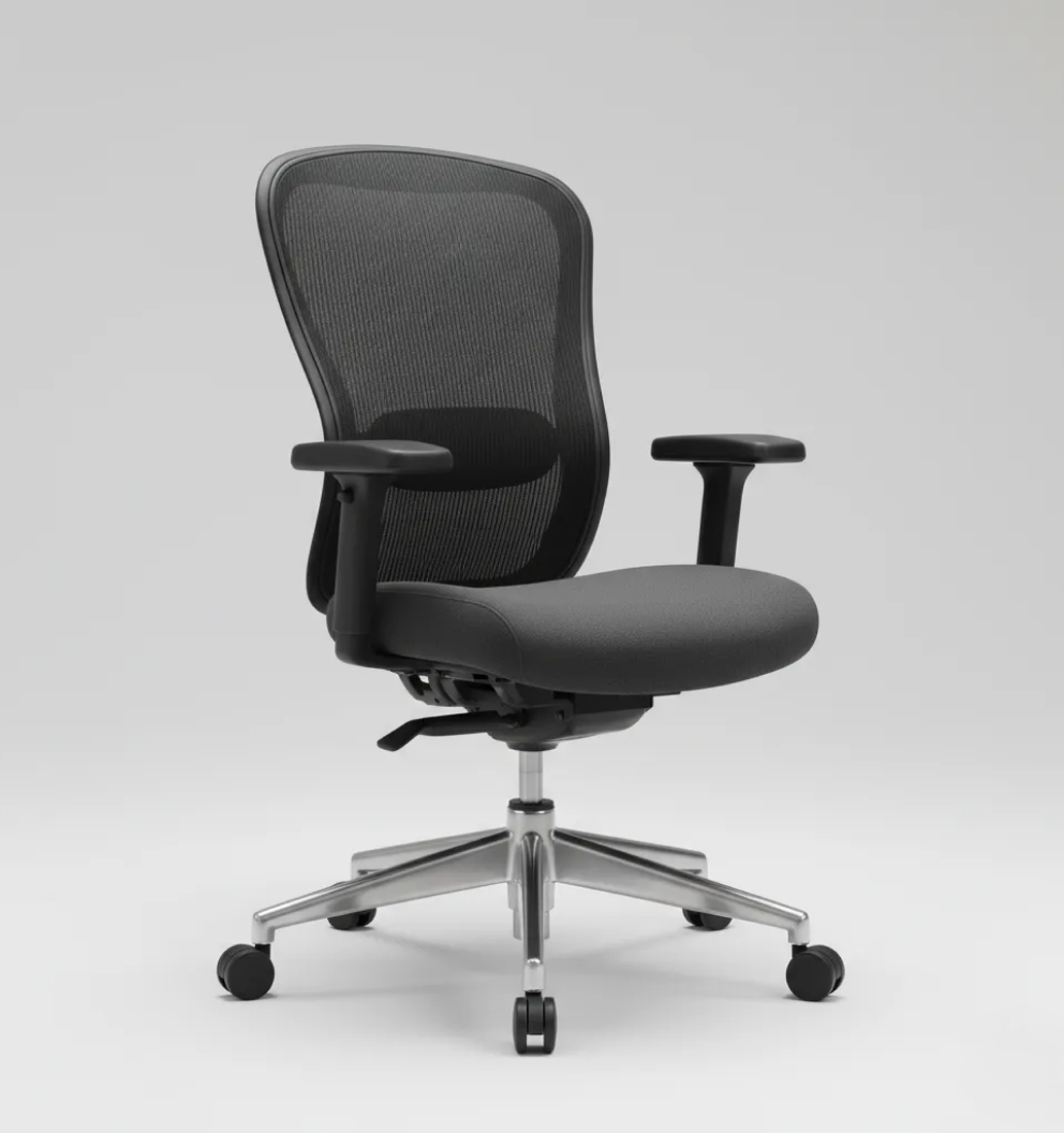p1 ErgoFlex Mesh Office Chair with Adjustable Armrests